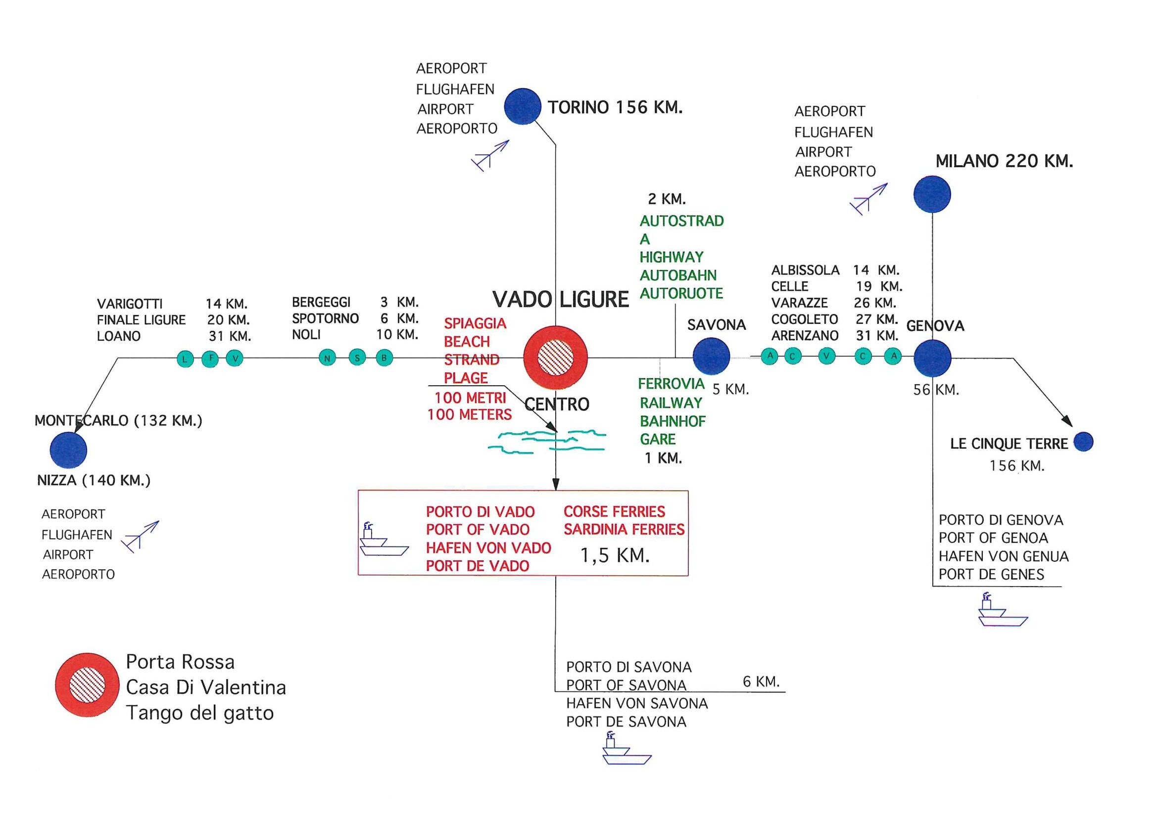 mappa vado ligure